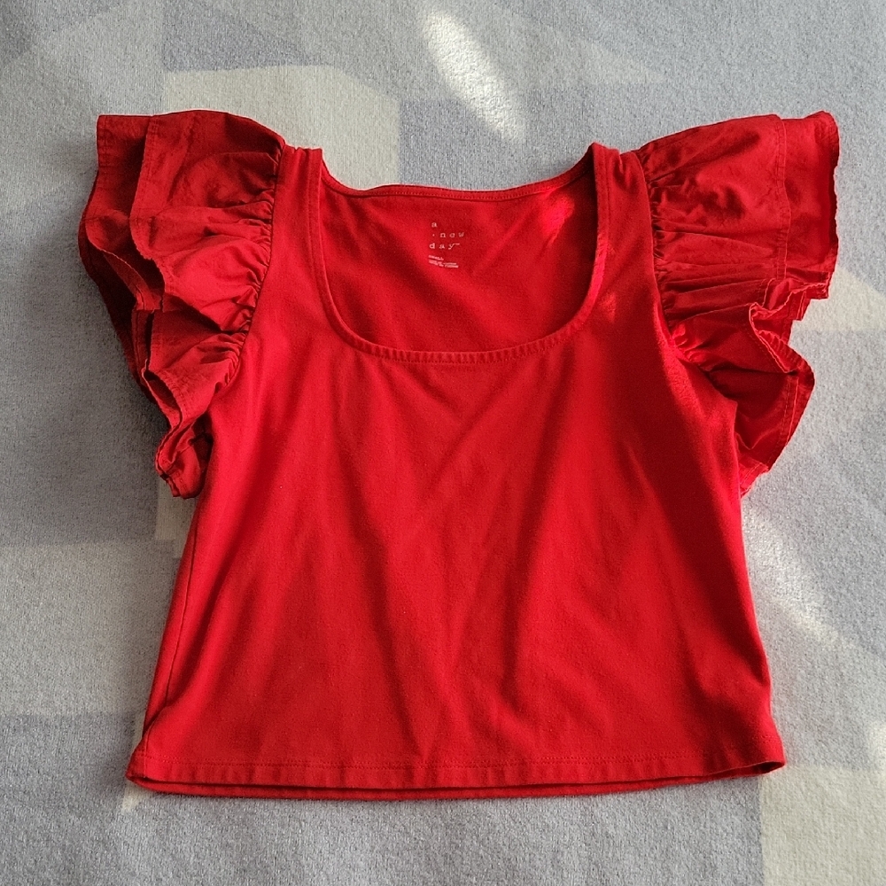 A New Day Ruffle Top - Picture 3 of 7